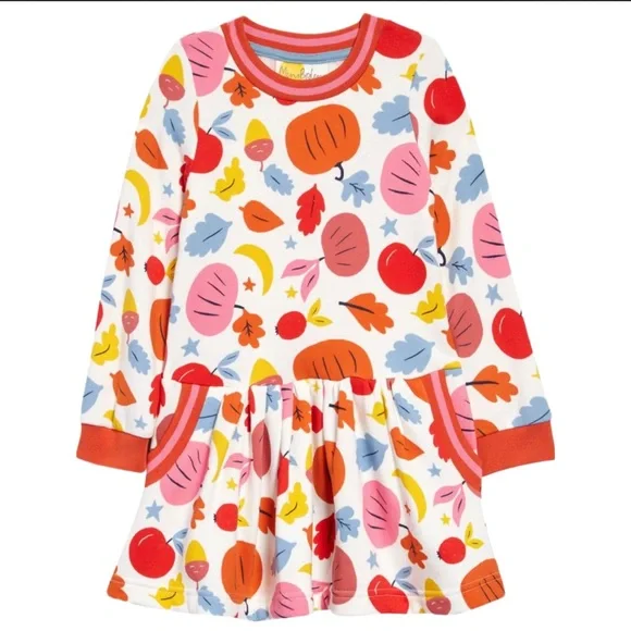 Mini Boden | Dresses | Mini Boden Pumpkin Sweatshirt Dress Size 23 Years |  Poshmark